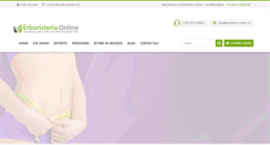 Desktop Screenshot of erboristeria-online.eu